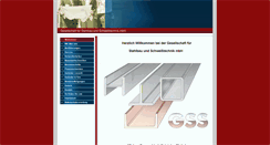 Desktop Screenshot of gss-schweisstechnik.de