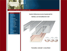 Tablet Screenshot of gss-schweisstechnik.de